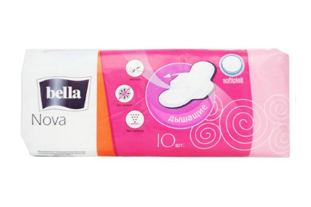 Прокладки "Bella" Nova 4 капли с крылышками softiplait (10 шт.упак)