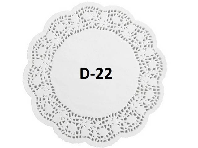 Ажурные салфетки D-22 см (250 шт.упак)