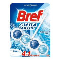 Блок для унитаза "Bref" Сила-Актив 50г Океанский Бриз Блок для унитаза "Bref" Сила-Актив 50г Океанский Бриз