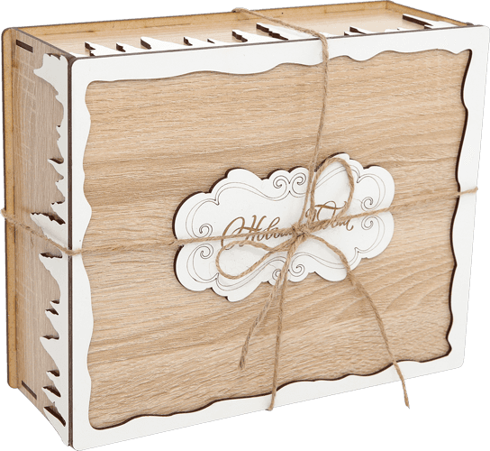 Посылка для конфет 1200 гр ящик деревянный