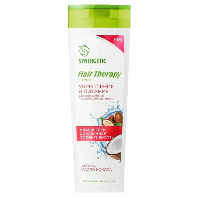 Шампунь 400 мл SYNERGETIC Hair Therapy, Укрепление и питание Шампунь 400 мл SYNERGETIC Hair Therapy, Укрепление и питание