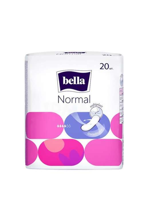 Прокладки "Bella" Normal 4 капли без крылышек (20 шт.упак)