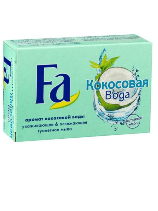 Мыло кусковое 90 г туалетное "Fa", Кокосовая вода и лотос Мыло кусковое 90 г туалетное "Fa", Кокосовая вода и лотос