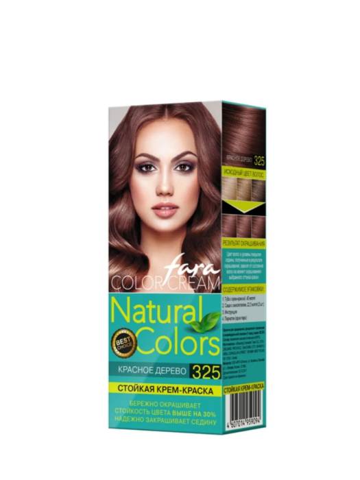 Краска для волос FARA Natural Colors 150г, 325 Красное дерево