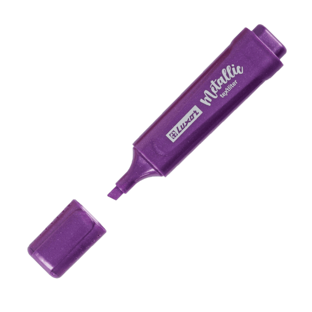 Маркер текстовыделитель 1-5мм Luxor "Textliter Metallic" фиолетовый