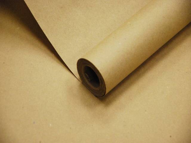 Бумага крафт коричневый чистая 700мм 420 гр.