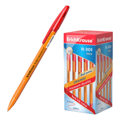 Ручка шариковая 0,7 мм КРАСНАЯ "Erich Krause" R-301 Orange Ручка шариковая 0,7 мм КРАСНАЯ "Erich Krause" R-301 Orange