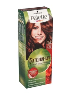 Крем-краска для волос "Palette" ФИТОЛИНИЯ, 568 (6-68) Карамельный каштановый Крем-краска для волос "Palette" ФИТОЛИНИЯ, 568 (6-68) Карамельный каштановый