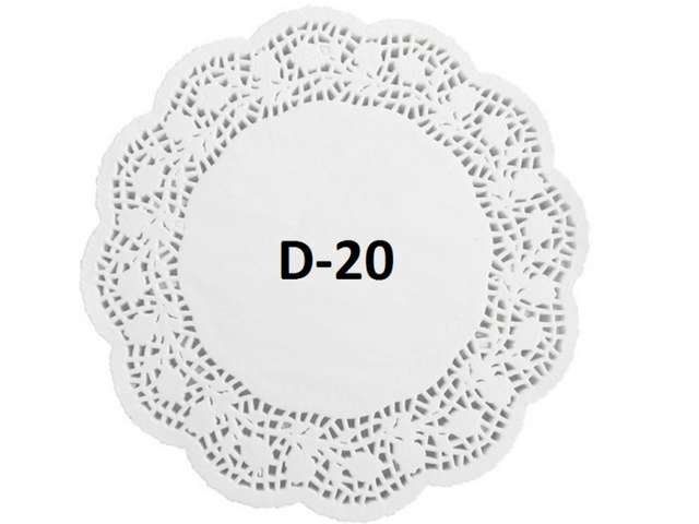 Ажурные салфетки D=20 см (250 шт.упак)