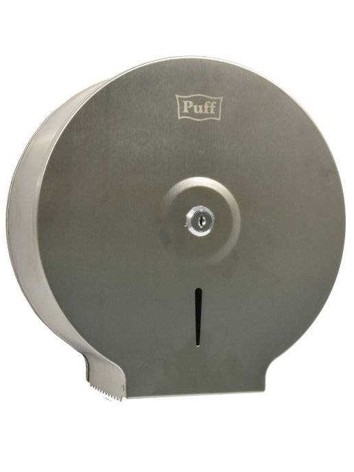 Диспенсер для туалетной бумаги Puff-7610, антивандальный с ключом, 255x112x260