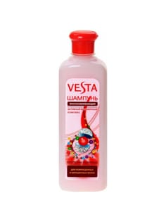 Шампунь 460 мл "Vesta" с витаминным комплексом, Восстанавливающий (для поврежденных и окрашеных волос)/Женский Шампунь 460 мл "Vesta" с витаминным комплексом, Восстанавливающий (для поврежденных и окрашеных волос)/Женский