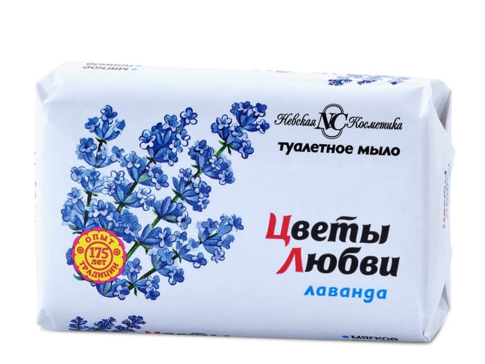 Мыло кусковое 90 г туалетное "Цветы любви" НК, Лаванда Мыло кусковое 90 г туалетное "Цветы любви" НК, Лаванда