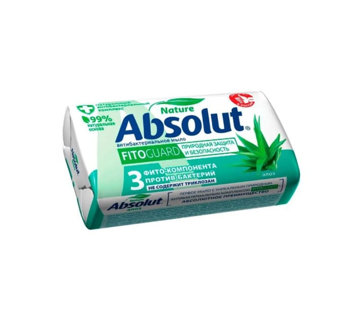 Мыло кусковое 90 г туалетное "ABSOLUT" FitoGuard Весна, Алоэ Мыло кусковое 90 г туалетное "ABSOLUT" FitoGuard Весна, Алоэ