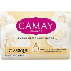 Мыло кусковое 85 г туалетное "Camay", Классик Мыло кусковое 85 г туалетное "Camay", Классик