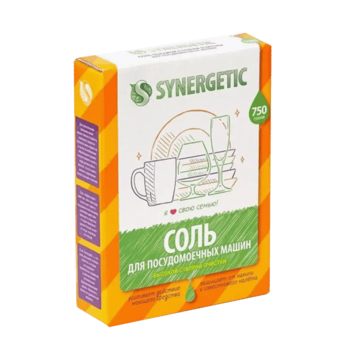 Соль для посудомоечных машин 750 гр SYNERGETIC Соль для посудомоечных машин 750 гр SYNERGETIC