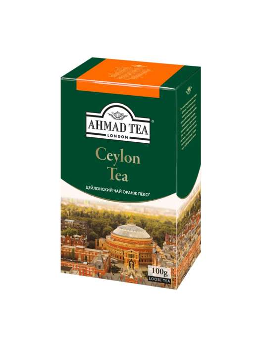 Чай "AHMAD" 100г черный рассыпной, Цейлон Оранж Пекое