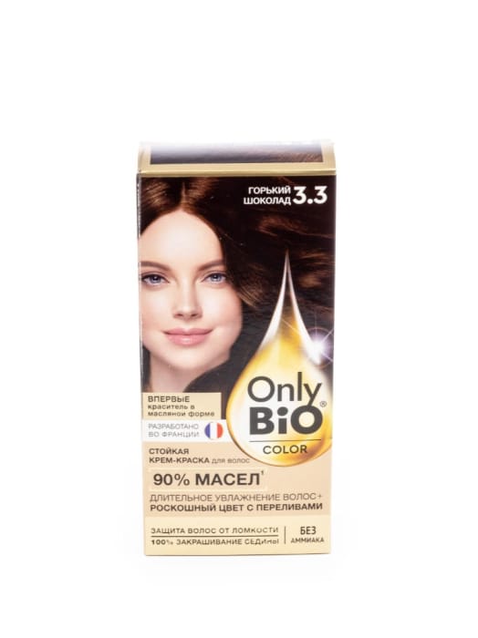 Крем-краска для волос "Only Bio Color", 3.3 Горький шоколад Крем-краска для волос "Only Bio Color", 3.3 Горький шоколад