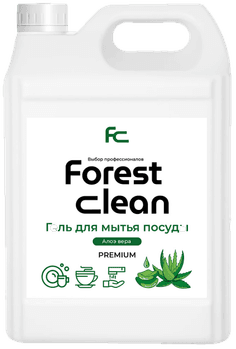 Средство для мытья посуды 5 л канистра "FOREST Clean" Концентрат-гель ПРЕМИУМ, Алоэ Вера Средство для мытья посуды 5 л канистра "FOREST Clean" Концентрат-гель ПРЕМИУМ, Алоэ Вера