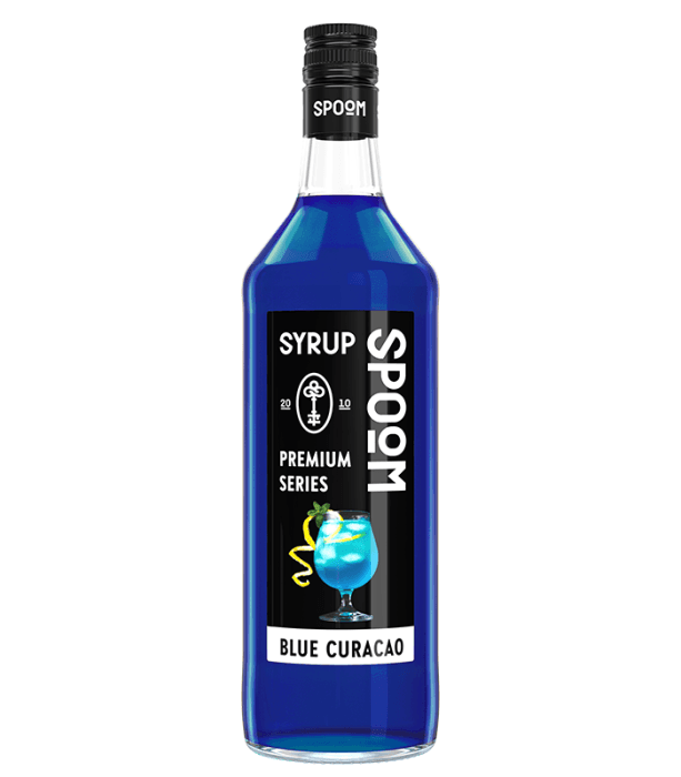 Сироп "Spoom" бутылка 1 литр, Блю кюрасао / BLUE CURACAO
