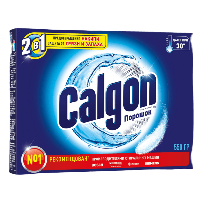 Средство от накипи 550 г "Calgon" для стиральных машин 2в1 порошок Средство от накипи 550 г "Calgon" для стиральных машин 2в1 порошок