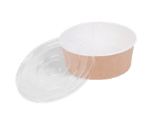 Контейнер/салатник/супница бумажный круглый 1000 мл OSQ Round Bowl D-150 мм + крышка плоская FLAT LID КОМПЛЕКТ Контейнер/салатник/супница бумажный круглый 1000 мл OSQ Round Bowl D-150 мм + крышка плоская FLAT LID КОМПЛЕКТ