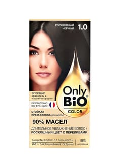 Крем-краска для волос "Only Bio Color", 1.0 Роскошный черный Крем-краска для волос "Only Bio Color", 1.0 Роскошный черный
