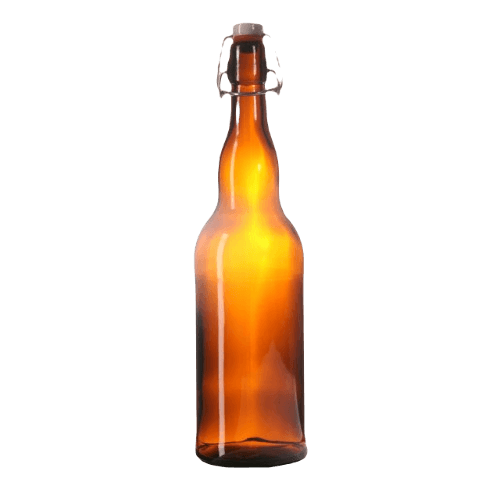 Бутылка бугельная 0,75 л/темная, коричневое стекло, без крышки