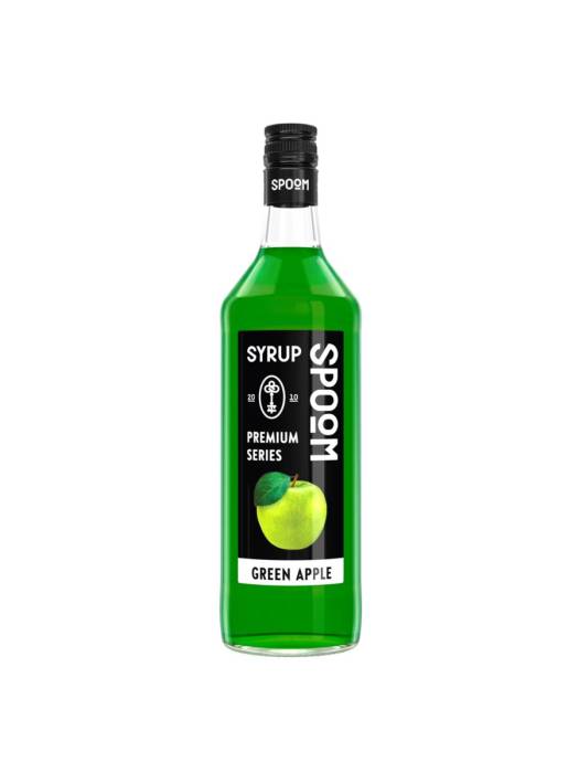Сироп "Spoom" бутылка 1 литр, Яблоко зеленое / GREEN APPLE