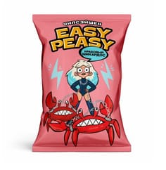 Чипсы "Easy Peasy" 50 г ассортимент, Краб Чипсы "Easy Peasy" 50 г ассортимент, Краб
