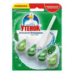 Блок подвесной для унитаза "Туалетный Утенок" 38,6г, Лесной Блок подвесной для унитаза "Туалетный Утенок" 38,6г, Лесной
