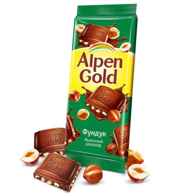 Шоколад "Alpen Gold" 85г, фундук