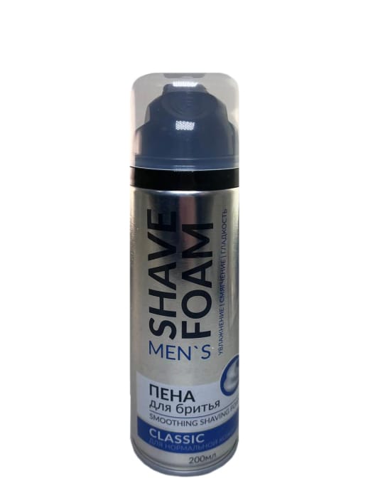 Пена для бритья 200 мл "Shave Foam", Classic для нормальной кожи Пена для бритья 200 мл "Shave Foam", Classic для нормальной кожи