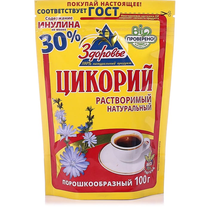 Цикорий 100 гр "Здоровье" м/у Цикорий 100 гр "Здоровье" м/у