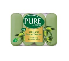 Мыло кусковое 85 г туалетное "DURU" PURE NATURAL (4 шт.упак), Масло оливы Мыло кусковое 85 г туалетное "DURU" PURE NATURAL (4 шт.упак), Масло оливы