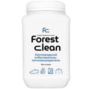 Кислородный отбеливатель-пятновыводитель для белья 1000 г "FOREST Clean" порошок Кислородный отбеливатель-пятновыводитель для белья 1000 г "FOREST Clean" порошок