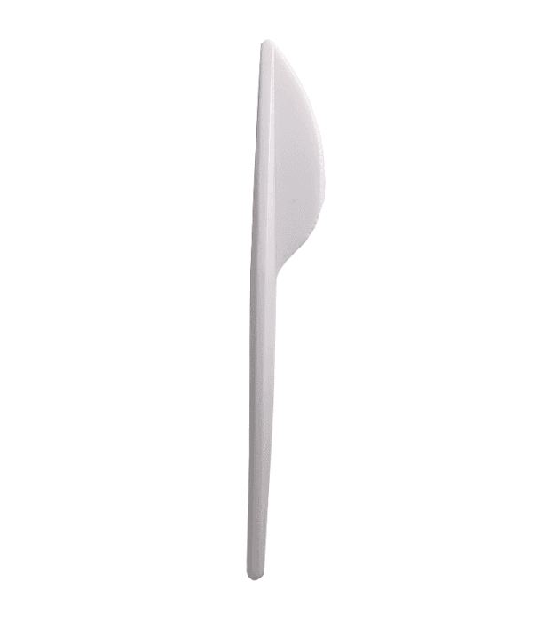 Нож одноразовый пластиковый столовый 165 мм БЕЛЫЙ Инт