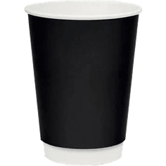 Стакан бумажный 250 мл БЕЗ РИС. ЧЕРНЫЙ Матовый D-80 мм двухслойный ThermoCup Рр Стакан бумажный 250 мл БЕЗ РИС. ЧЕРНЫЙ Матовый D-80 мм двухслойный ThermoCup Рр