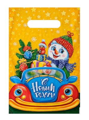 Пакет НГ 20*30 "За рулем" миники Пакет НГ 20*30 "За рулем" миники