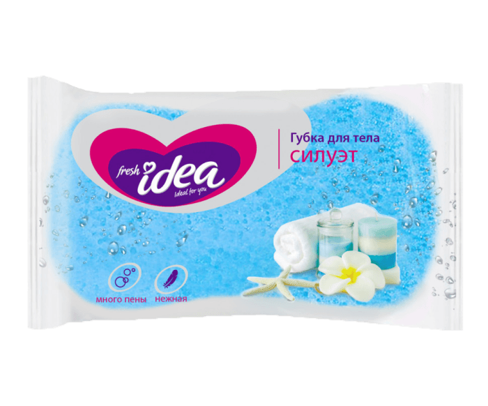 Губка для тела Fresh idea 140*90*50 СИЛУЭТ форма "восьмерка" Губка для тела Fresh idea 140*90*50 СИЛУЭТ форма "восьмерка"