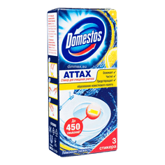 Стикер/блок для унитаза "Domestos" 30г, Лимонная свежесть Стикер/блок для унитаза "Domestos" 30г, Лимонная свежесть