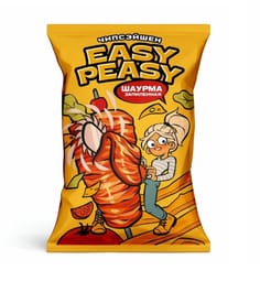 Чипсы "Easy Peasy" 50 г ассортимент, Шаурма Чипсы "Easy Peasy" 50 г ассортимент, Шаурма