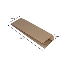 Пакет бумажный 100*60*300 КРАФТ, V-дно ECO Пакет бумажный 100*60*300 КРАФТ, V-дно ECO