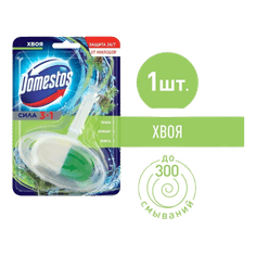 Блок для унитаза сменный "Domestos" 40г, Хвоя Блок для унитаза сменный "Domestos" 40г, Хвоя