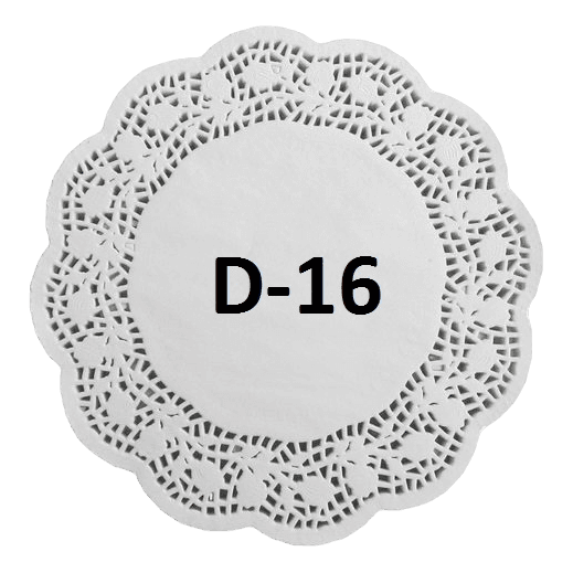 Ажурные салфетки D-16 см (250 шт.упак)