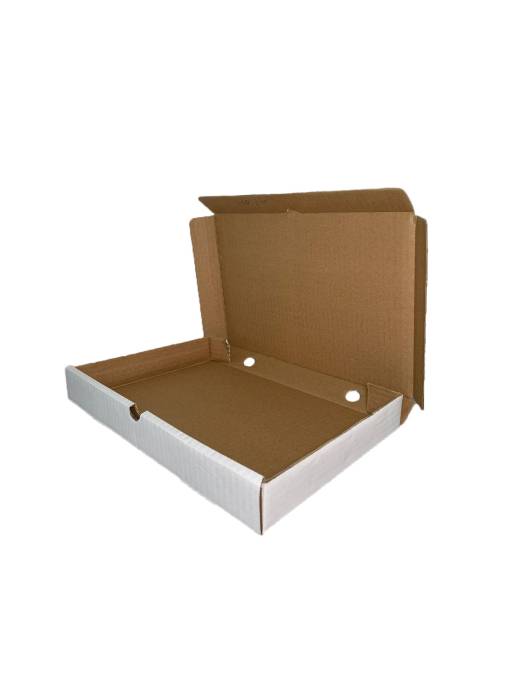 Коробка под пирог/пиццу 330*230*40 БЕЛАЯ, Т-23/профиль В, прямоугольная