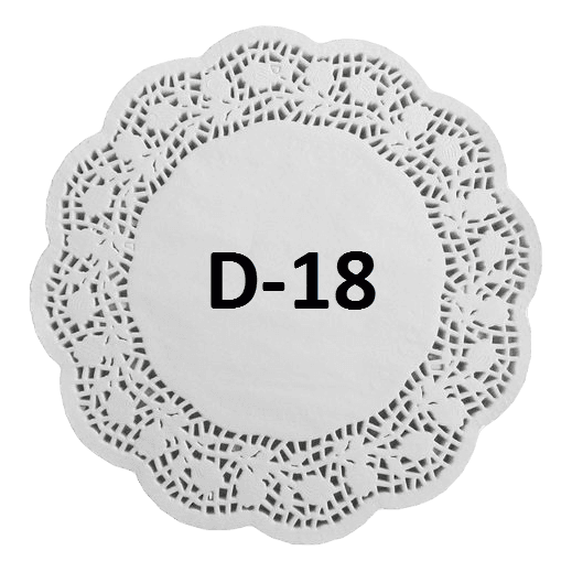 Ажурные салфетки D-18 см (250 шт.упак)