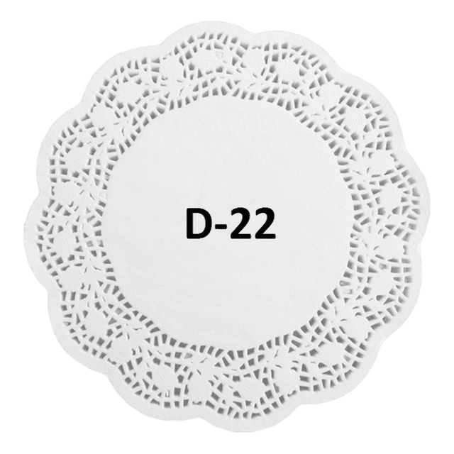 Ажурные салфетки D-22 см (250 шт.упак)