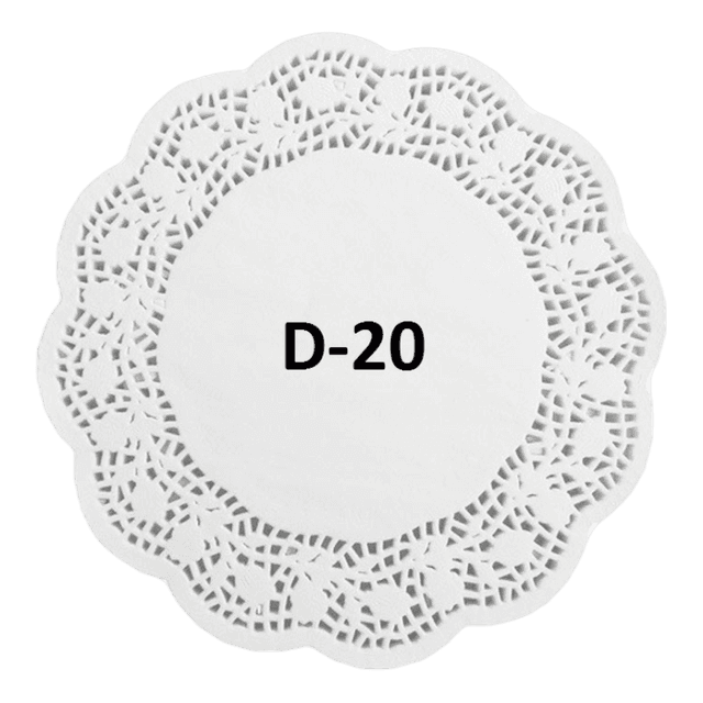 Ажурные салфетки D-20 см (250 шт.упак)