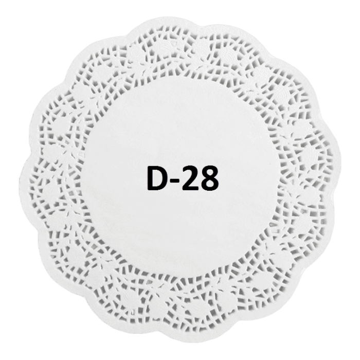 Ажурные салфетки D-28 см (250 шт.упак)