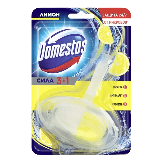 Блок для унитаза сменный "Domestos" 40г, Лимон